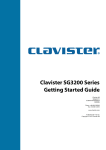 Clavister SG3200 Series Specifications