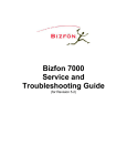 Bizfon 7000 Troubleshooting guide