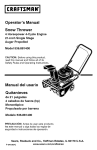 Craftsman 536.881400 Operator`s manual