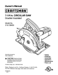 Craftsman 315.108420 Owner`s manual