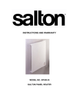 Salton SPH55-N Instruction manual