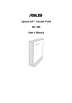 Asus SpaceLink WL-100 User`s manual
