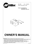 Miller Electric GPS-1500A Owner`s manual