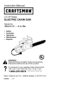 Craftsman 358.341141 Instruction manual