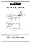 Rayburn 370 SFW Technical data