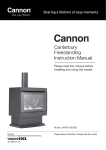 Cannon Canterbury Instruction manual