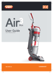 Vax Air 3 max User guide