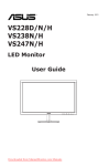 Asus VS238H User guide