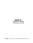 AGFA QCR-Z Operator`s manual