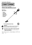 Craftsman 358.795180 Instruction manual