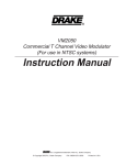 DRAKE VM2050 Instruction manual