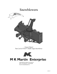 M K Martin Enterprise 87D Operator`s manual