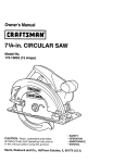 Craftsman 172.10853 Owner`s manual