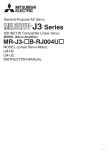 Mitsubishi Melservo-J3 Series MR-J3-B Instruction manual