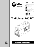 Miller Electric 280 NT Owner`s manual
