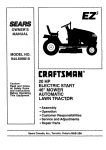 Craftsman EZ3 944.609810 Owner`s manual