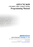 Adtech ADT-TP3340DJ Programming instructions
