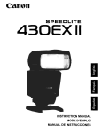 Canon Speedlite 430EX 2 Instruction manual