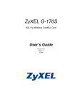 ZyXEL Communications G-170S User`s guide