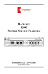 METRObility Optical Systems RADIANCE R231-15 User guide