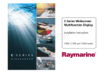 Raymarine C Series Installation manual