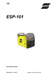 ESAB ESP-101 Instruction manual