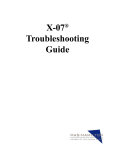 Mas-Hamilton XX-07 Troubleshooting guide