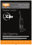 Vax VARU1200 User guide