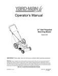 Yard-Man 565 Operator`s manual