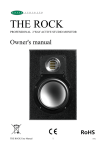 Unity Audio THE ROCK Owner`s manual