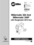 Miller Millermatic 350P Owner`s manual