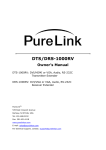 PureLink DTS-1000RV Owner`s manual