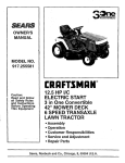 Craftsman 917.255581 Owner`s manual