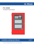 Mircom FX-3500 Specifications