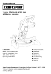 Craftsman 126.32564 Operating instructions