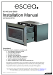 Escea IB1100 Installation manual