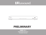 Russound DMS-3.1 Installation manual