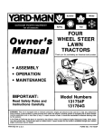 Yard-Man 131784G Owner`s manual