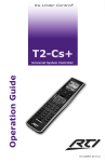 Remote Technologies T2-Cs+ Operating instructions