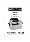 WHITE BROWN FR 565 User manual