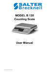 Salter Brecknell B 120 User manual