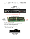 QRS Music Technologies PMII User guide