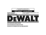 DeWalt DC415 Instruction manual