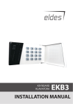 Eldes EKB3 Installation manual