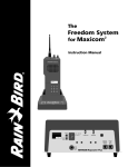 Rain Bird The Freedom System for Maxicom Instruction manual