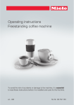 Miele Coffee System Operating instructions