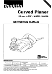 Makita 1002BA Instruction manual