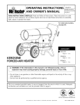 Mr. Heater MH50 Operating instructions