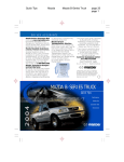 Mazda B-Series Truck Owner`s manual