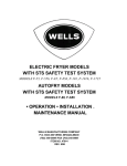 Wells F-556 STS Operating instructions